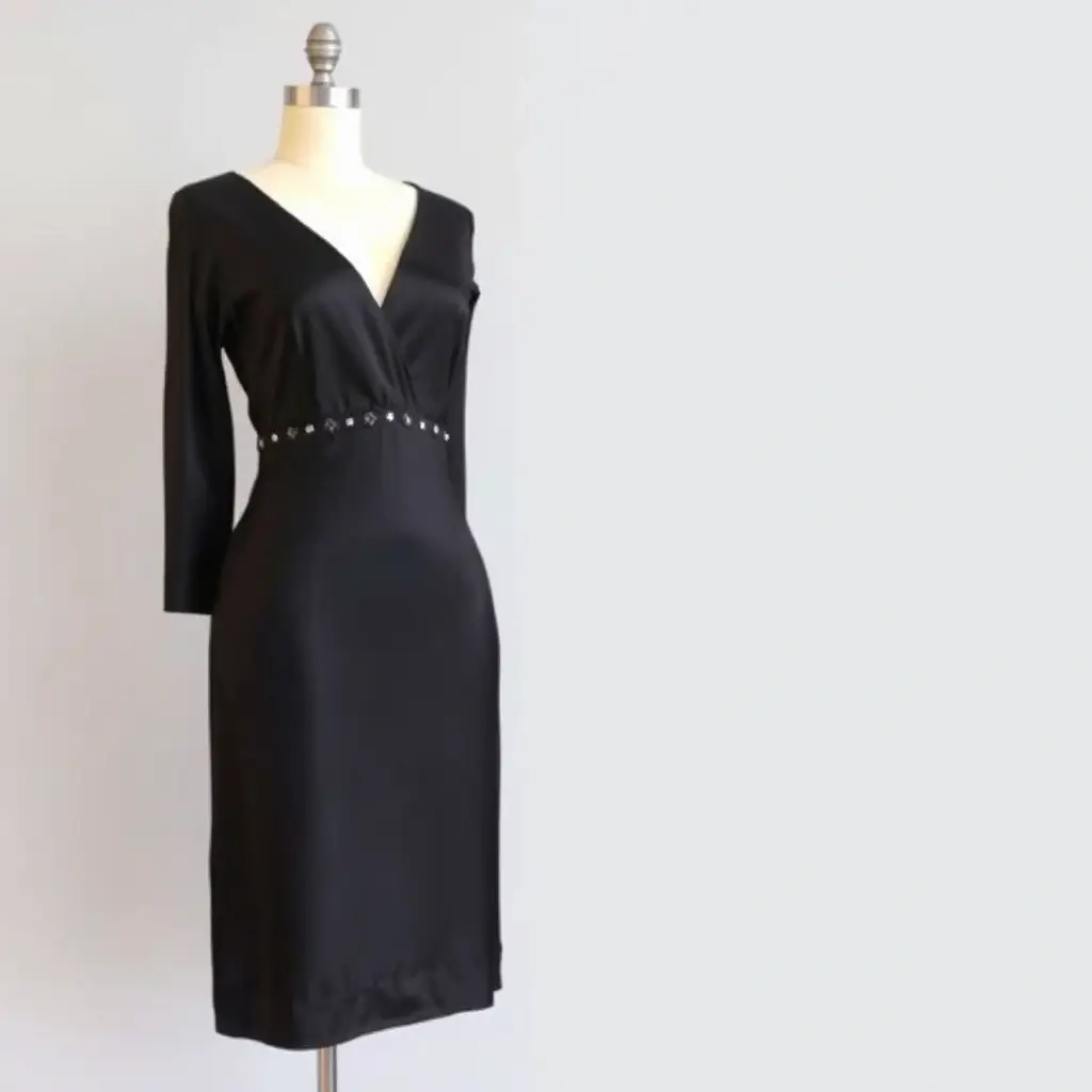 Czarna elegancka sukienka wieczorowa