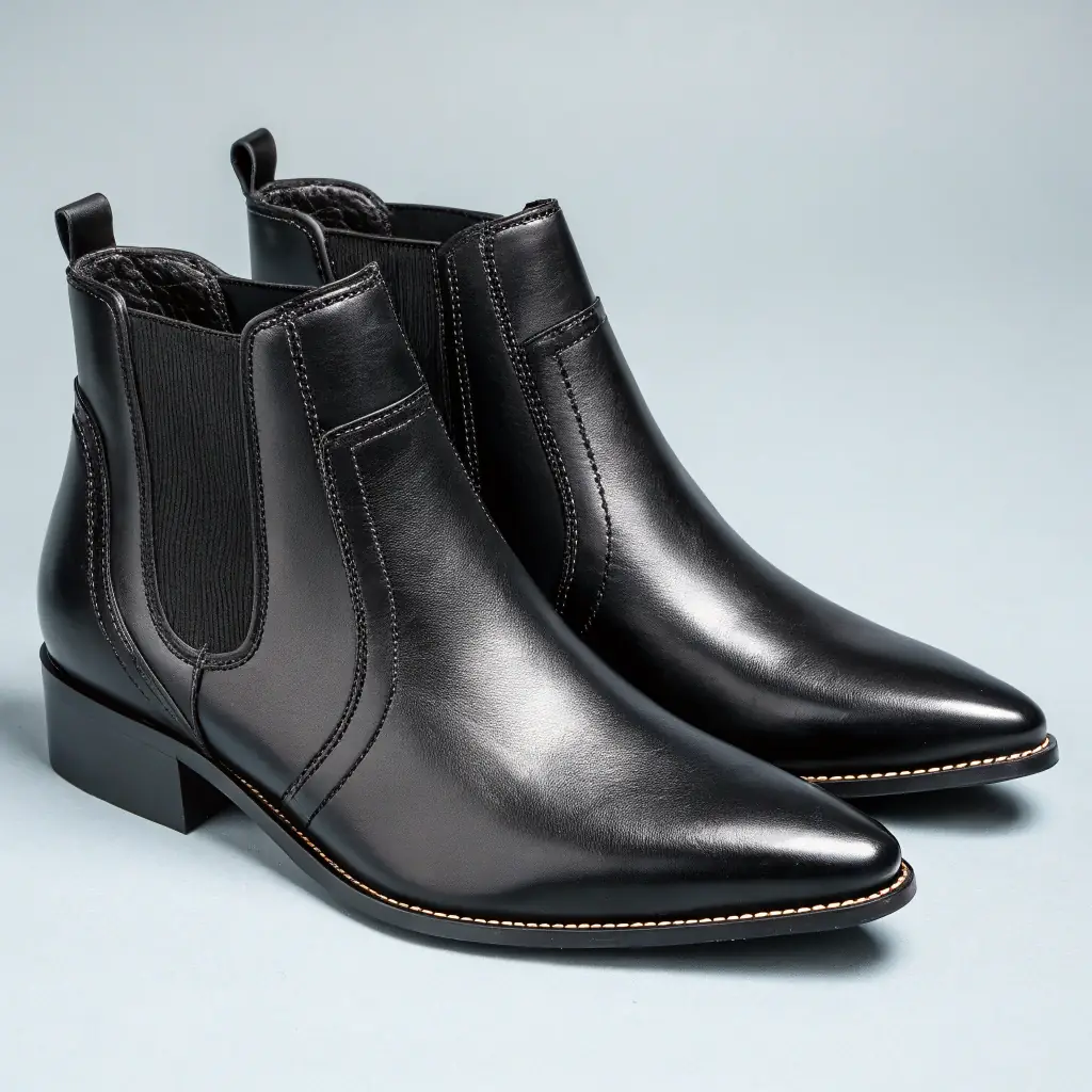 Eleganckie czerwone botki na obcasie